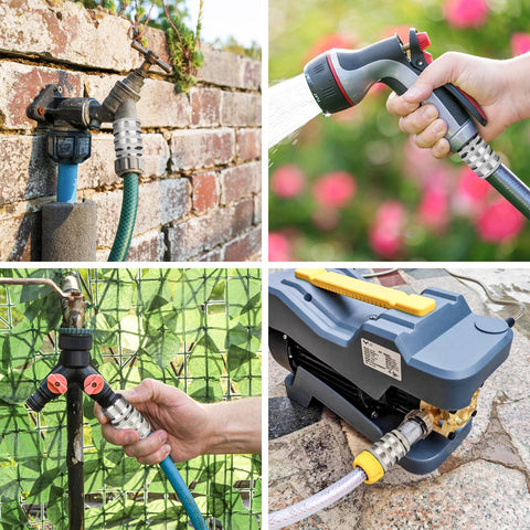AIPOR outdoor garden use showing durable, weather-ready fittings