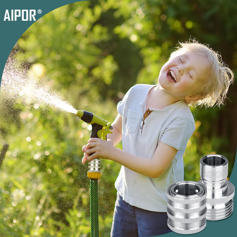 AIPOR stainless steel quick-connect components highlighting rustproof durability