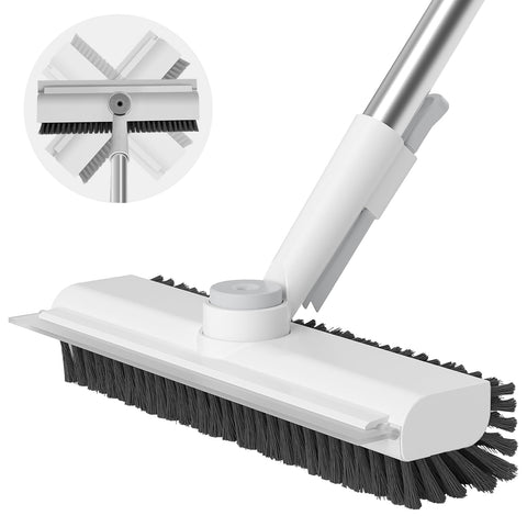 AIR U+ floor scrub brush with extendable handle for hard-to-reach areas