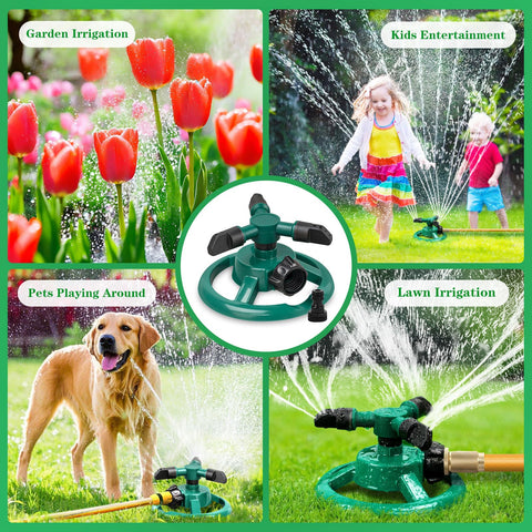 Airabc sprinkler made of durable ABS plastic designed for long outdoor use.