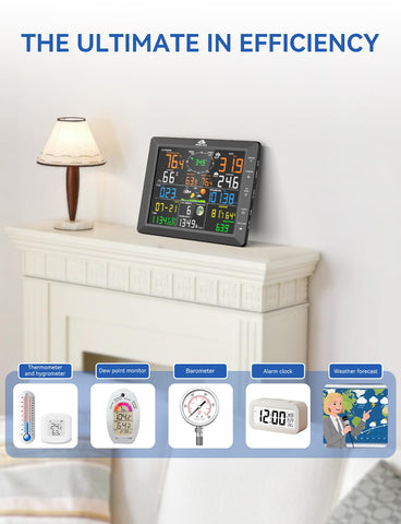 Airain Tech barometric pressure sensor helps monitor weather trends at a glance.