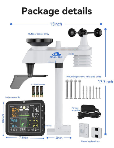 Airain Tech quick install bracket set enables easy DIY setup.