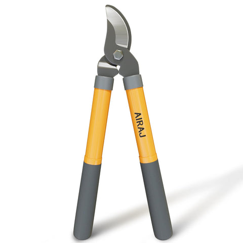 AIRAJ bypass loppers with sharp cutting blade ready for precise pruning