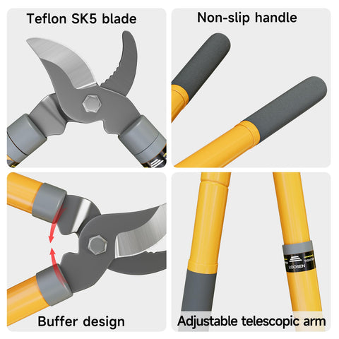 AIRAJ non-slip grip keeps hands secure during pruning sessions.