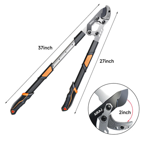 AIRAJ SK5 steel blades with Teflon coating stay sharp longer for pruning.
