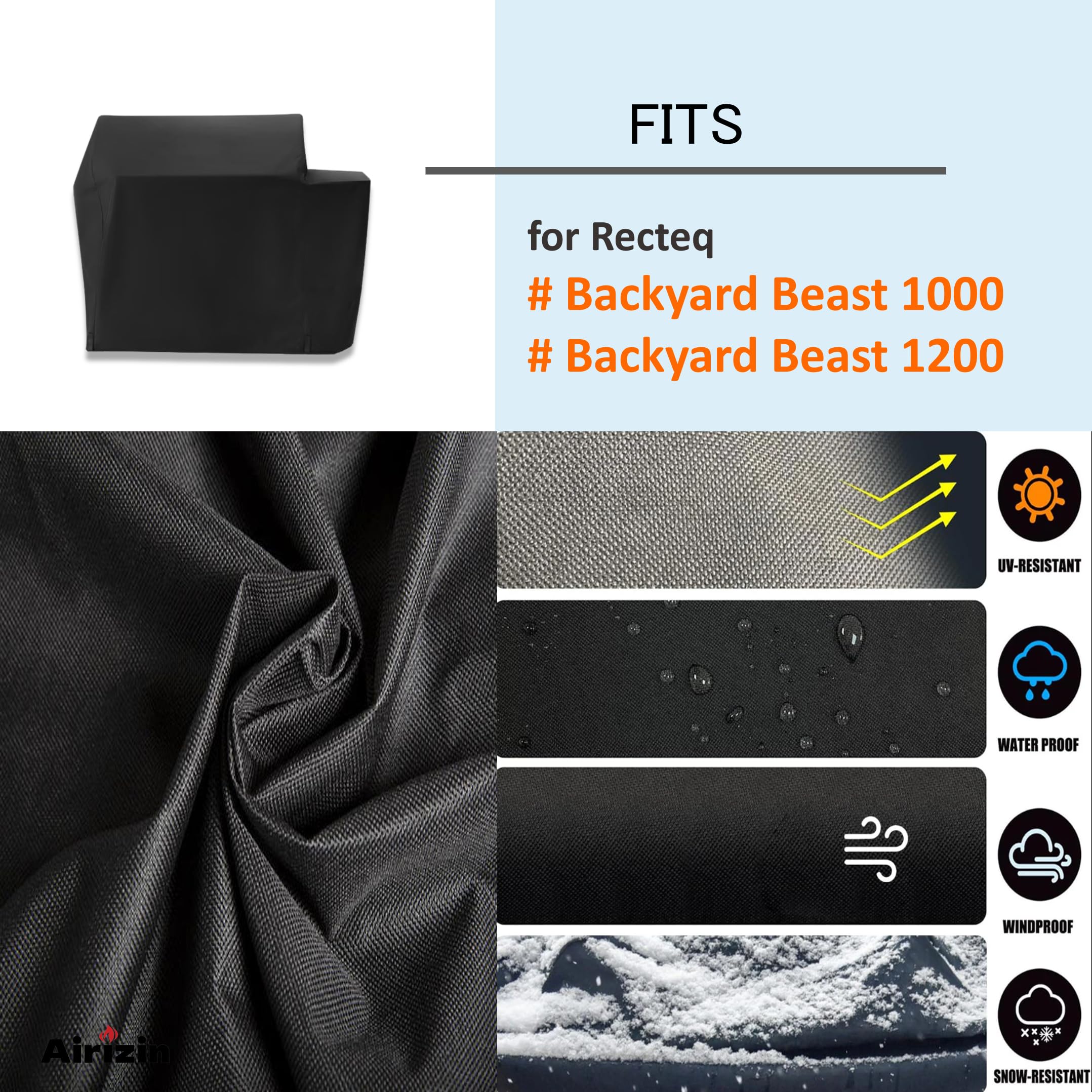Airizin Backyard Beast cover strap and buckle for secure holding