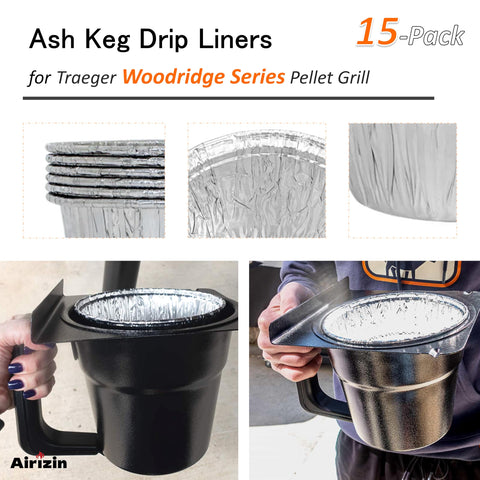 Airizin disposable foil liners BAC608 pack, quick disposal.