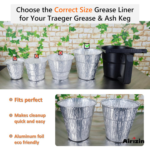 Airizin drip bucket liner for Flatrock 2/3 Zone Griddle, close-up for easy cleanup.