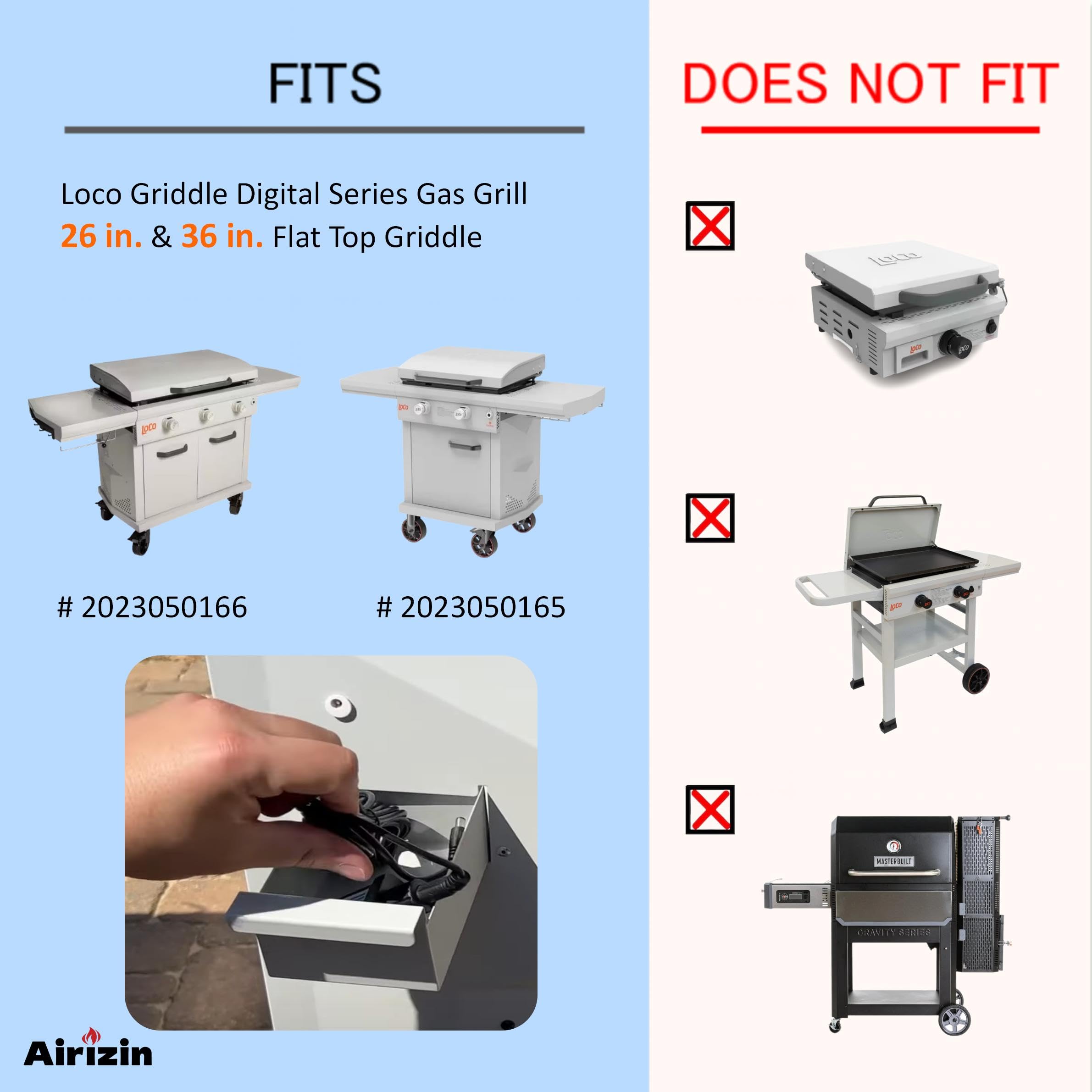 Airizin IP44 splash-proof power cord protects connections in wet outdoor conditions
