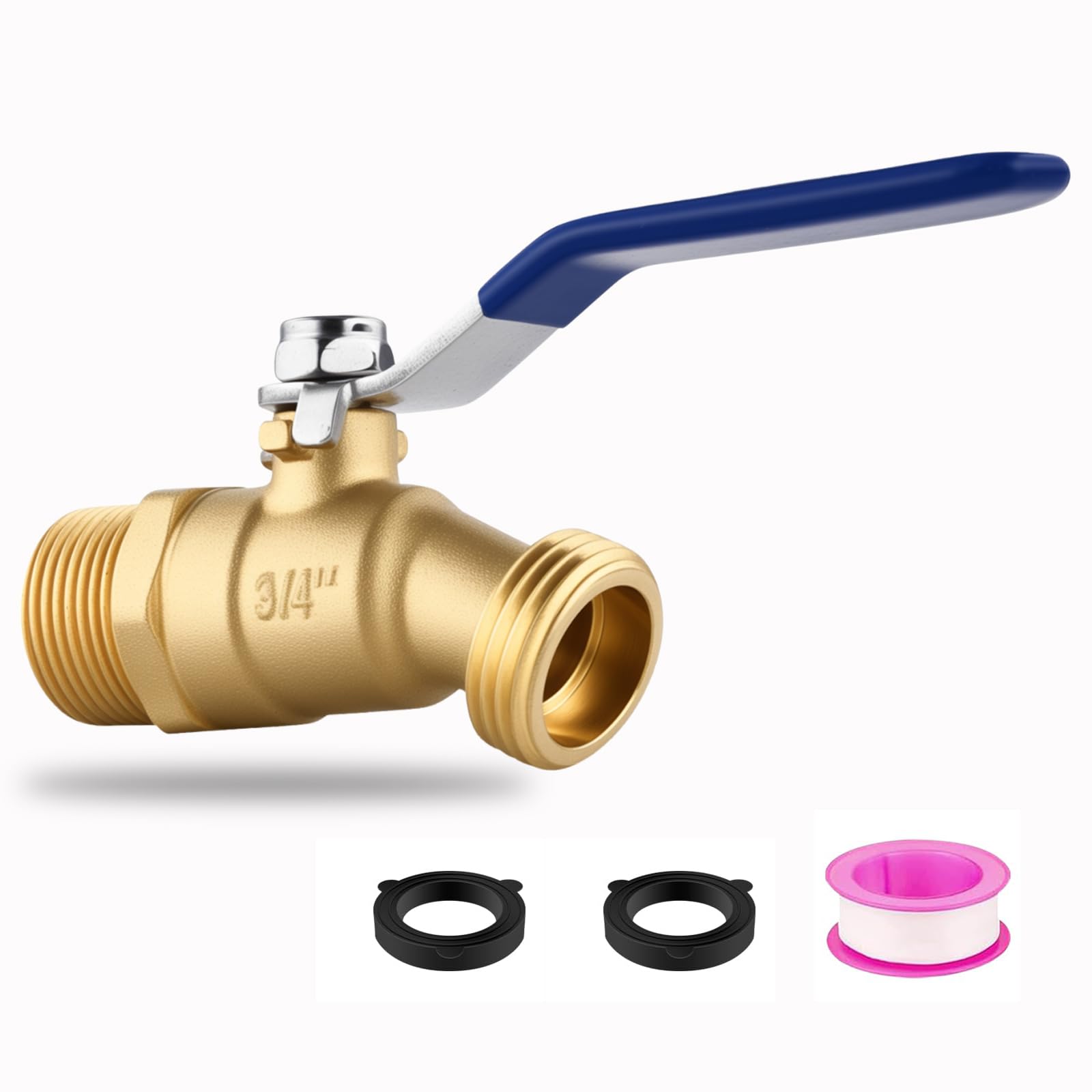 AIRLUNCH full-flow brass hose bibb with 15mm valve for faster water delivery