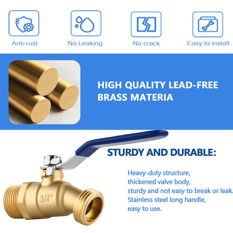 AIRLUNCH lead-free brass outdoor faucet for safe outdoor water use