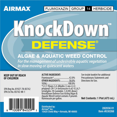 Airmax KnockDown Defense lake treatment in action for water health