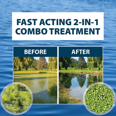 Airmax KnockDown Defense submerged weeds being managed in a lake