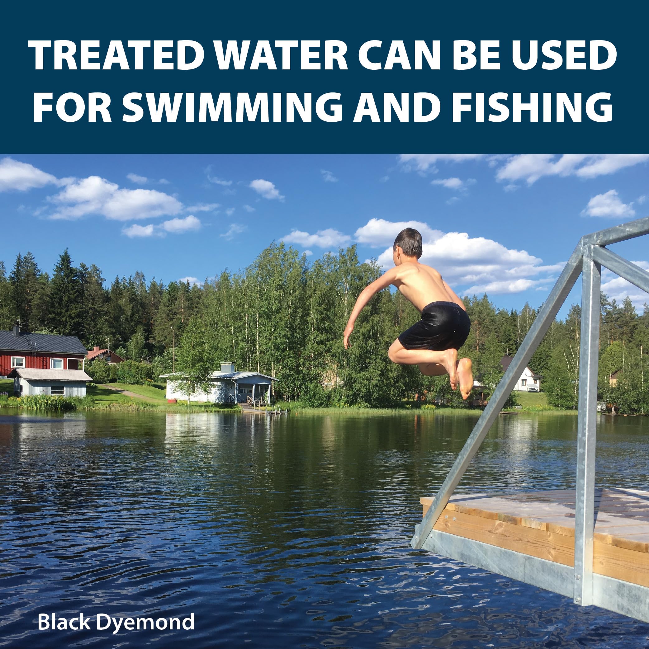 Airmax Colorant designed for large ponds and lakes.