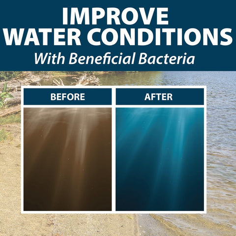 Airmax Pond Dye Plus environment-safe formula protects aquatic life