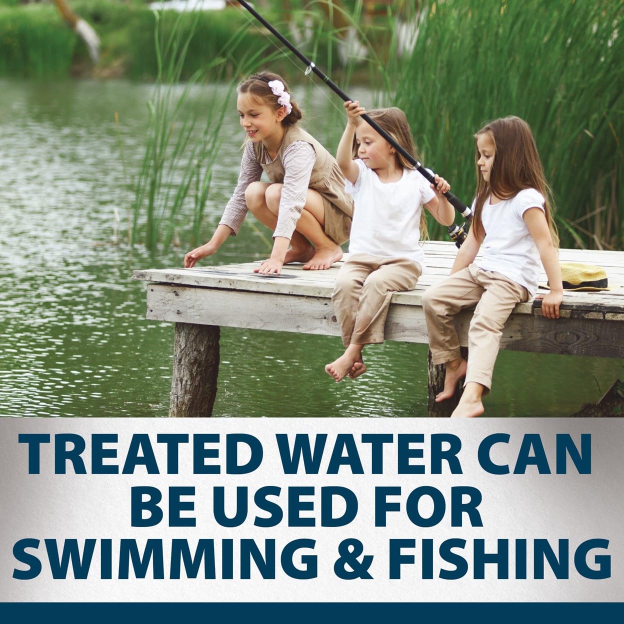 Airmax Pond Dye Plus large-pond treatment supports color and clarity