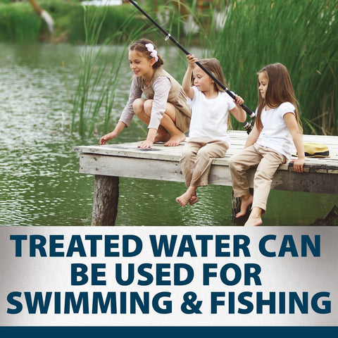 Airmax Pond Dye Plus large-pond treatment supports color and clarity