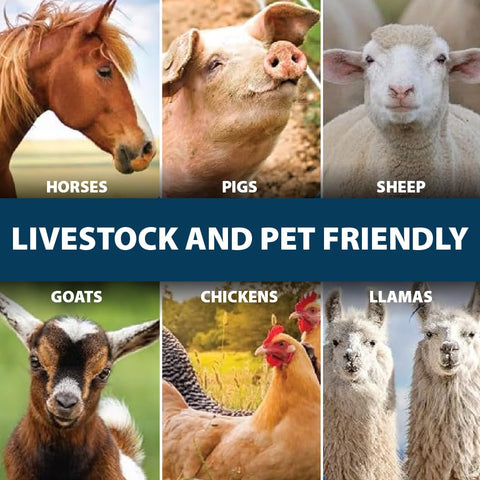 Airmax Stock Tank Defense supports clean water for goats and poultry.