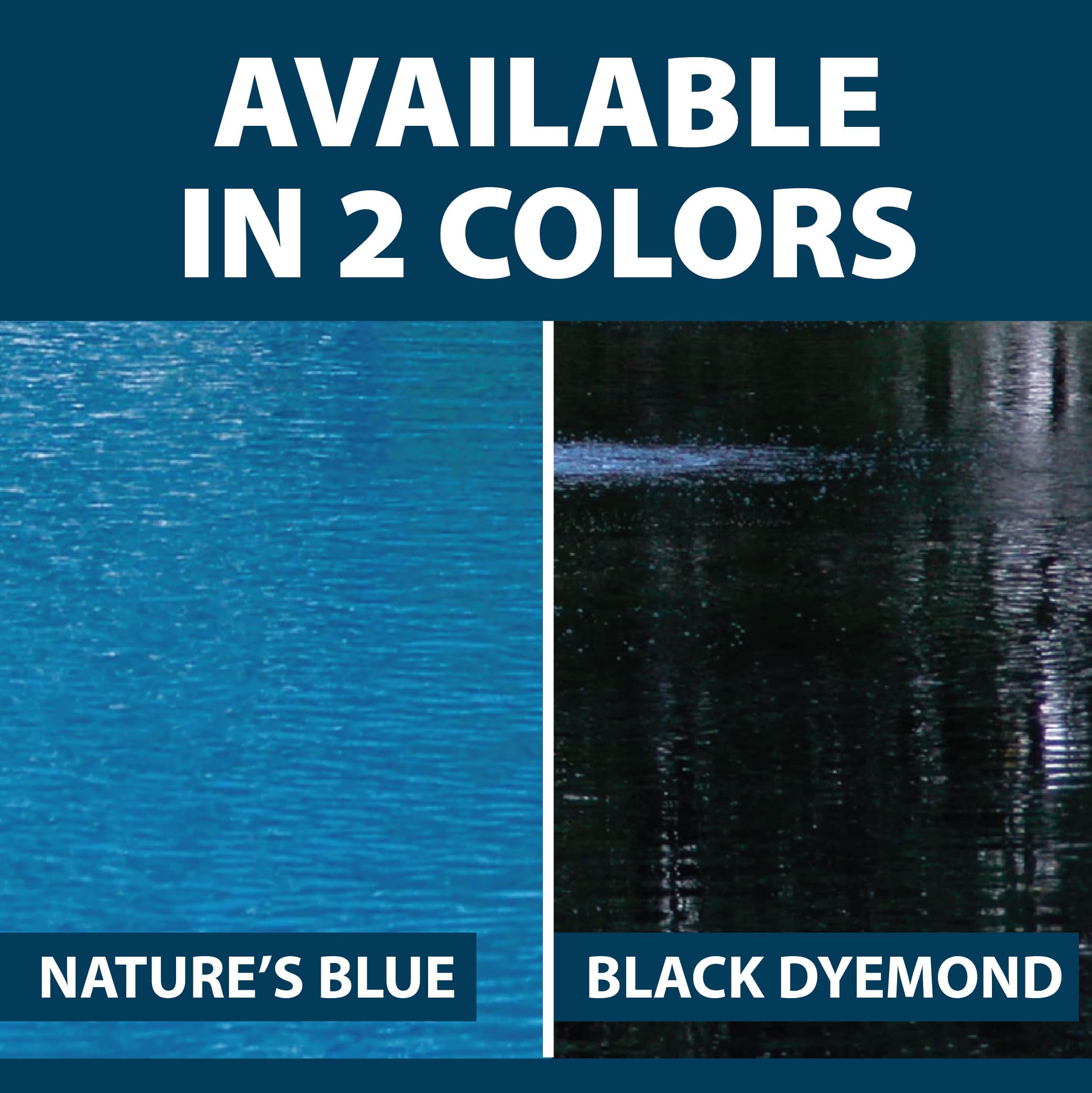 Airmax UV-blocking pond dye helps shade water and reduce sun exposure