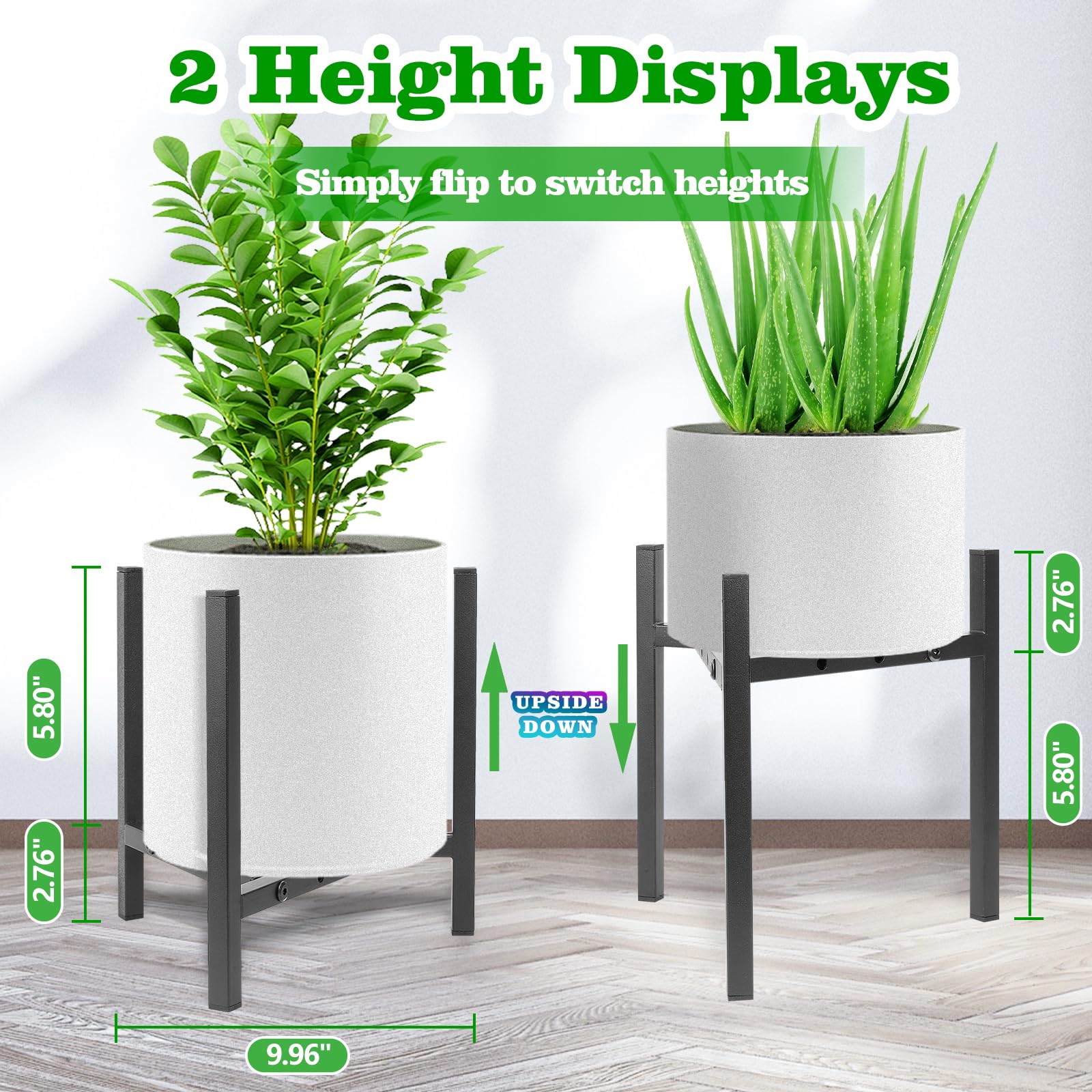Airpark easy-assembly frame lets you secure pots quickly and safely.