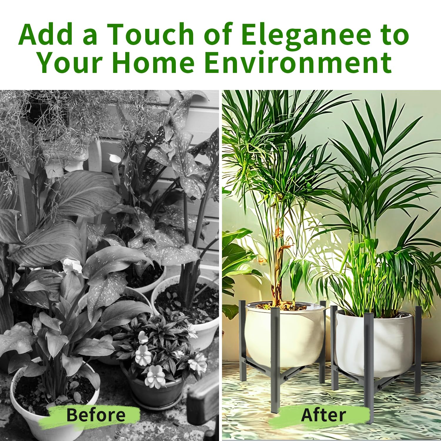 Airpark non-slip foot pads protect floors and keep plants steady.
