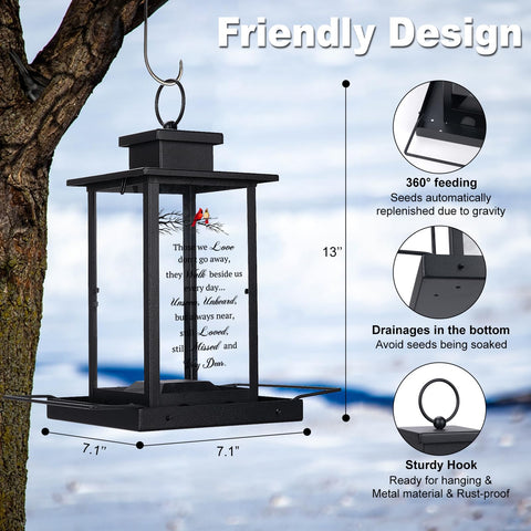 Airrioal weather-resistant memorial feeder standing ready for seasonal use in any outdoor space.