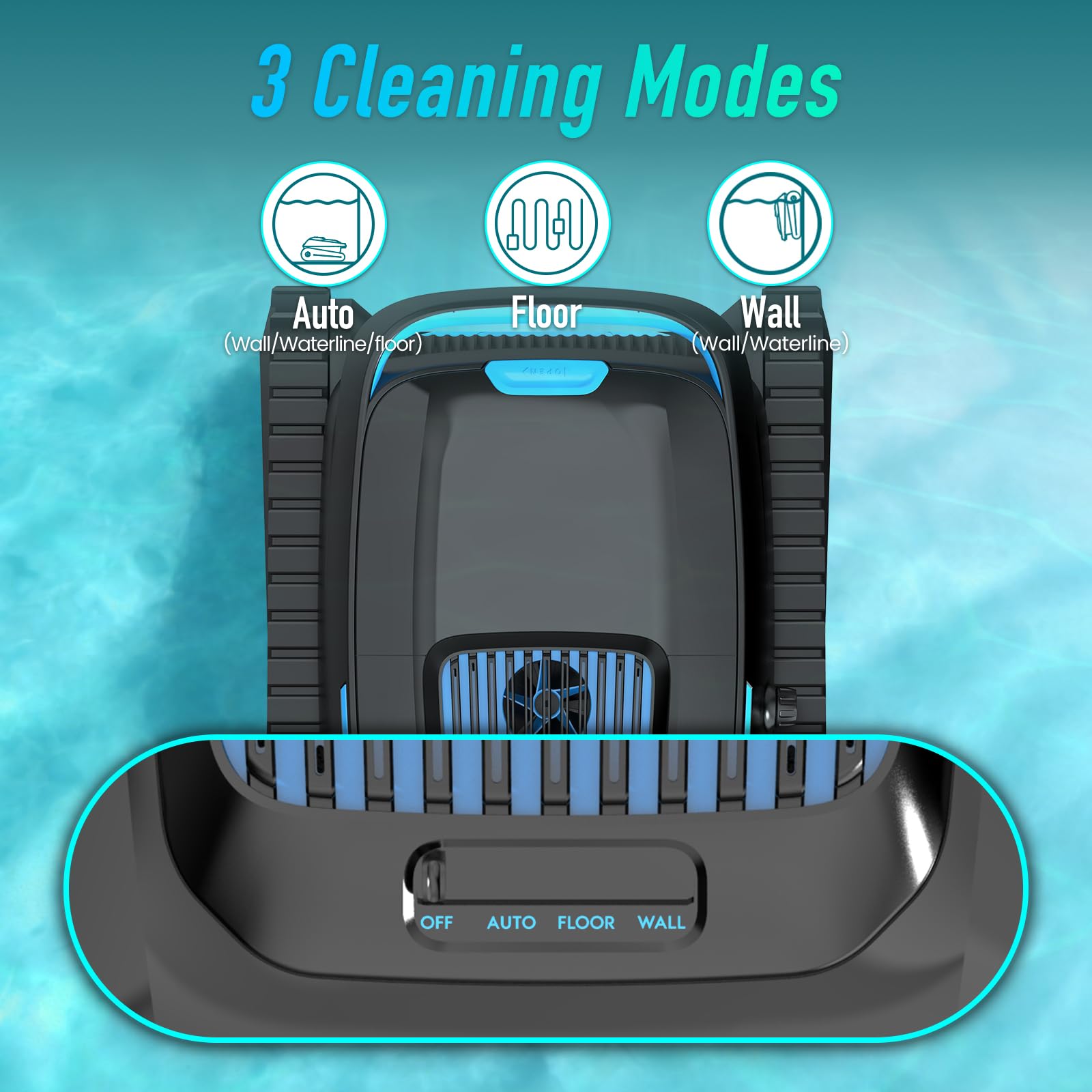 AIRROBO 5200mAh battery provides extended cleaning sessions outdoors