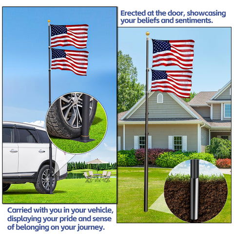 AirVows flip-lock system keeps flag pole secure when raised
