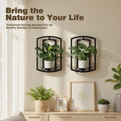 Aisdan sturdy wall plant holder supports up to 25 lbs