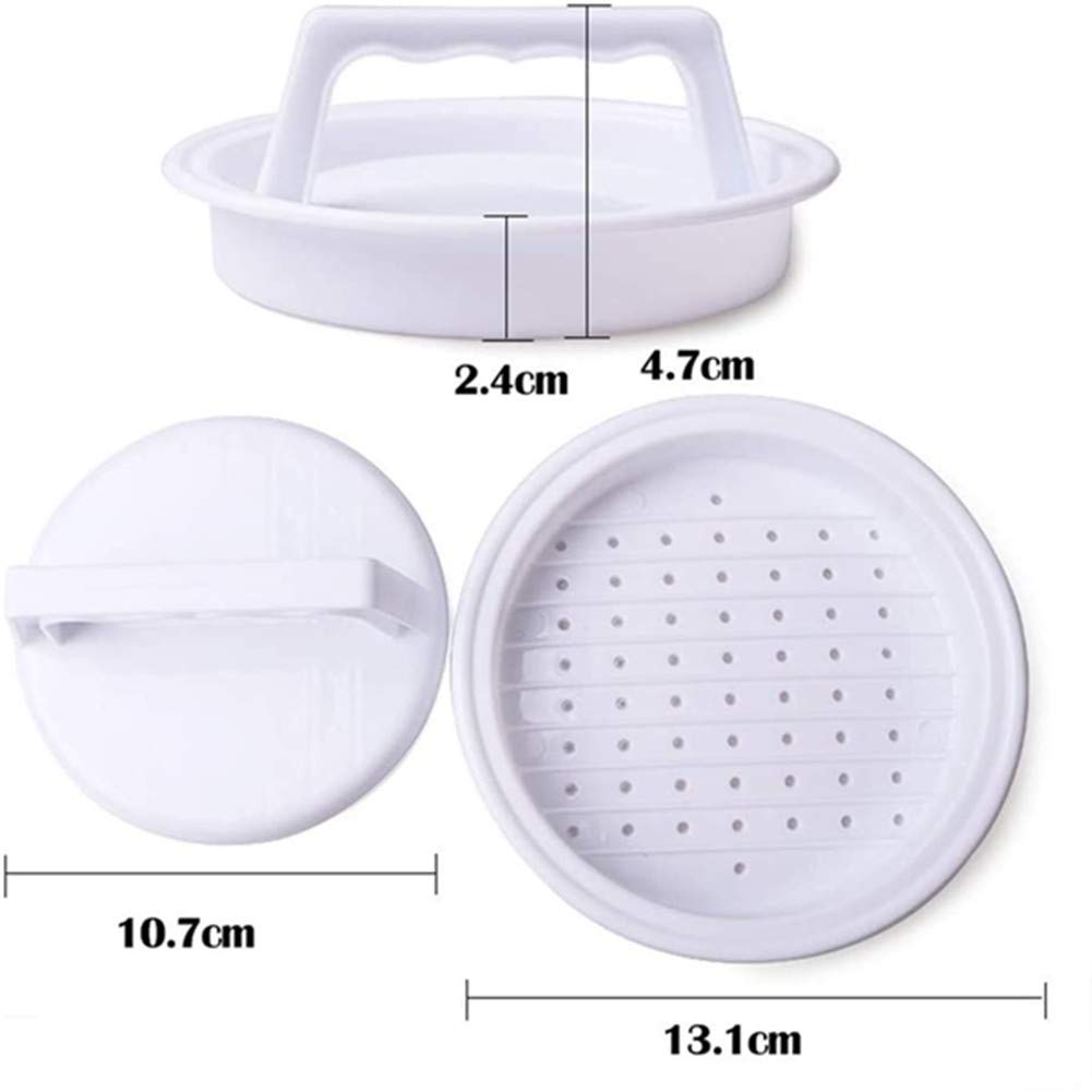 AISIBO meat press tool set enables quick burger preparation.