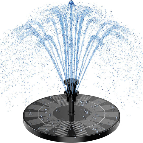 AISITIN 3.5W solar bird bath pump front view demonstrating compact outdoor fountain