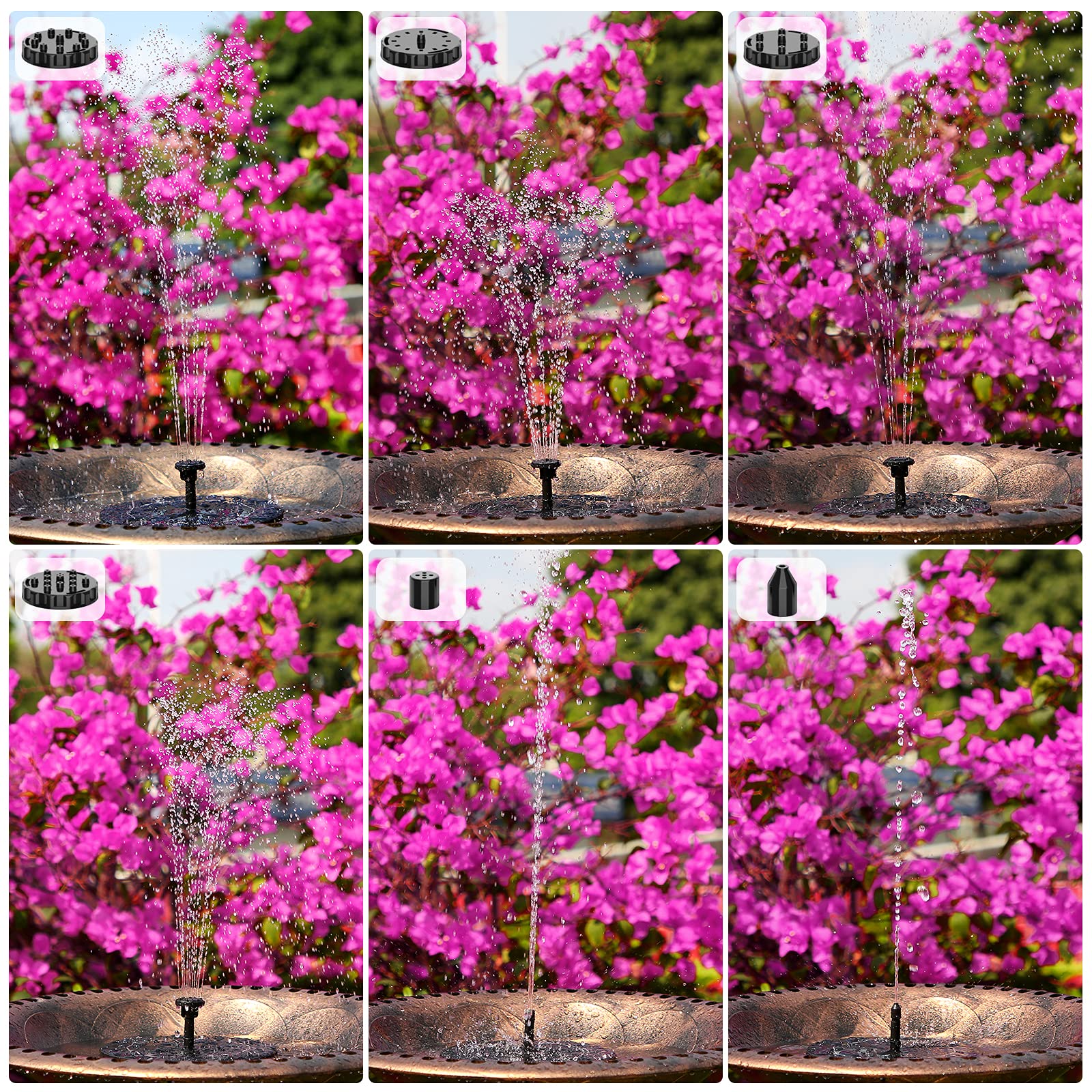 AISITIN outdoor fountain continuously circulates water for a healthier habitat