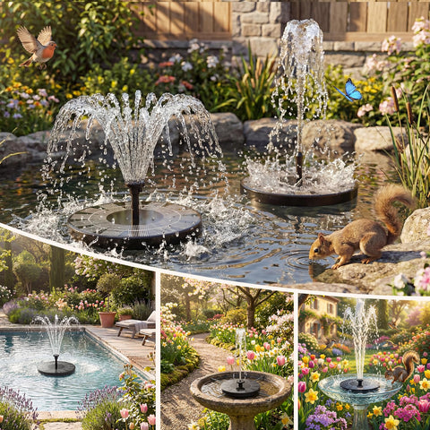 AISITIN anti-drift bracket keeps fountain steady in wind
