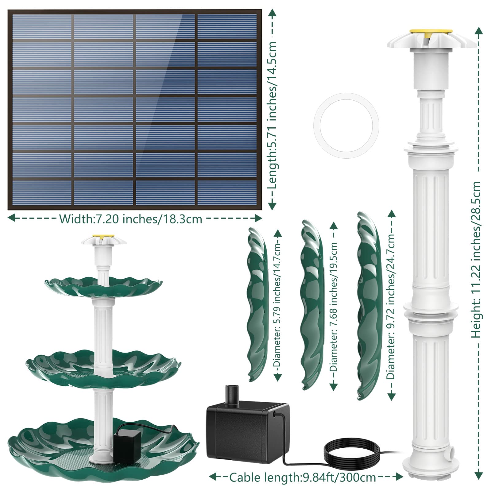 AISITIN bird feeder and water bath combo for year-round garden visits