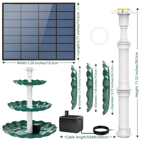 AISITIN bird feeder and water bath combo for year-round garden visits