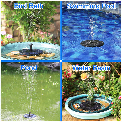 AISITIN bracket fixation for fountain keeps spray stable in a bird bath