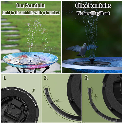 AISITIN retractable brackets fit different bird baths for secure installation