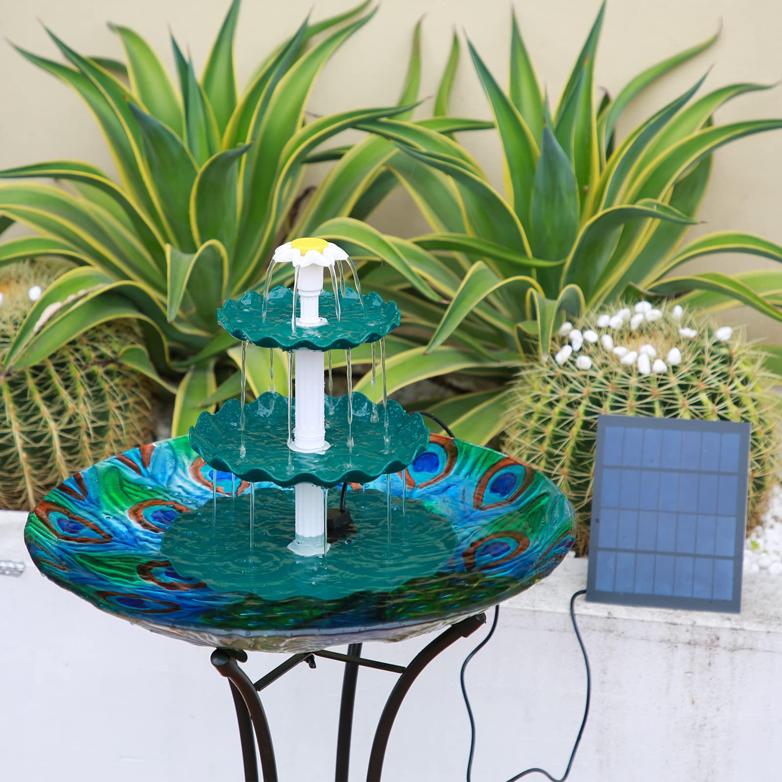 AISITIN outdoor bird bath decor enhancing patio aesthetics