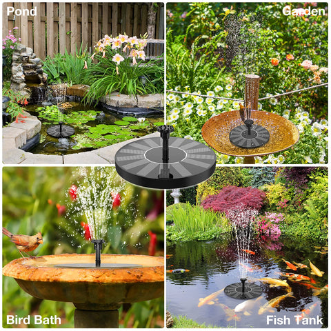 AISITIN outdoor fountain enhances bird bath or garden water feature