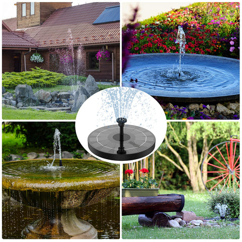 AISITIN pond fountain in use creating dynamic water spray.