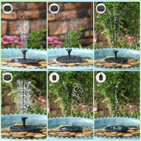 AISITIN solar bird bath pump close-up panel for efficient energy capture.