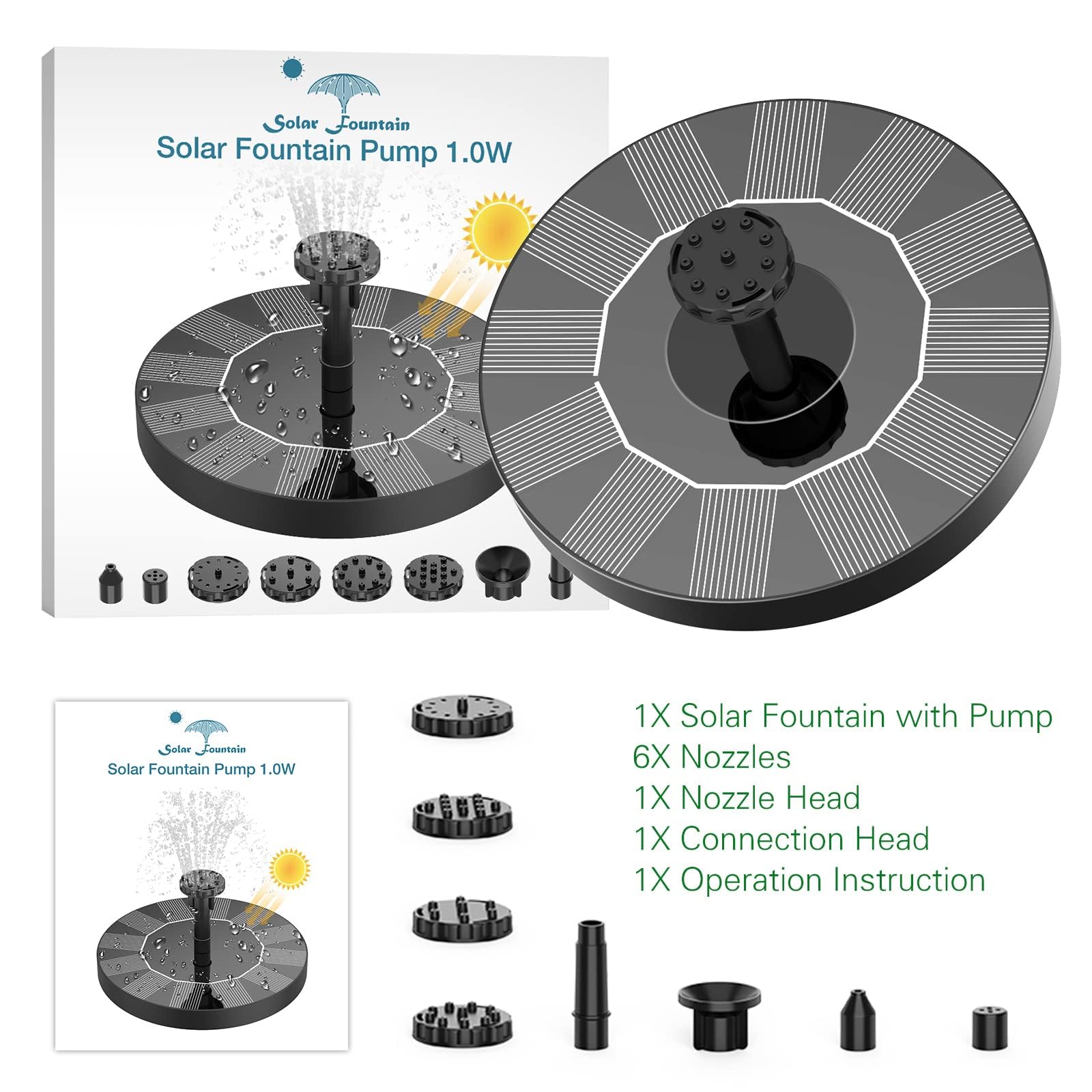 AISITIN easy-installation solar pump requires no wiring.