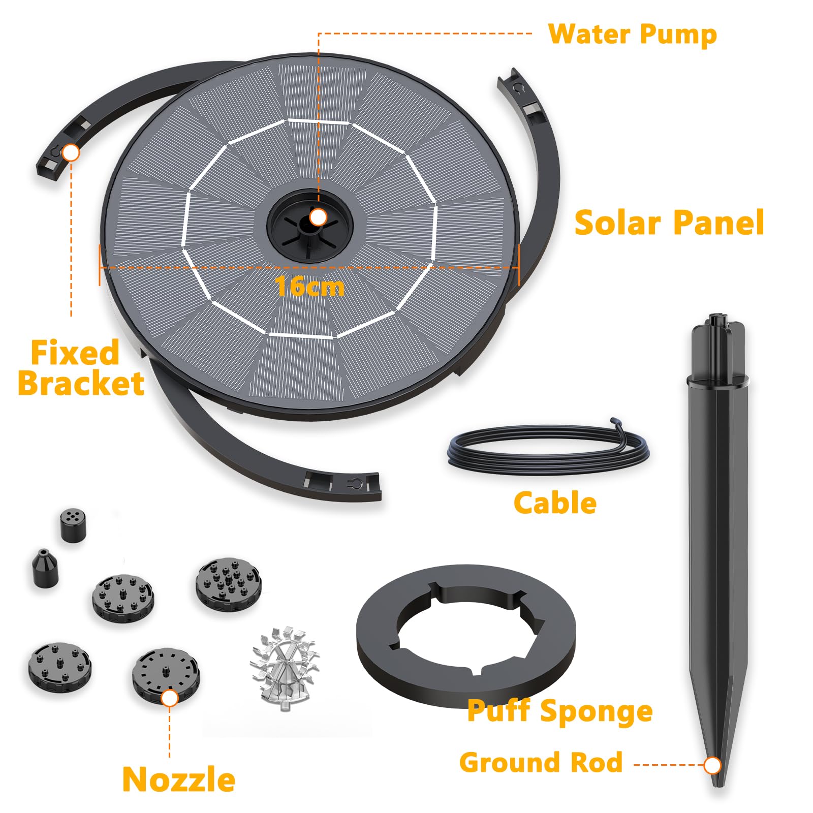 AISITIN easy-clean filter design simplifies maintenance and keeps water clearer.