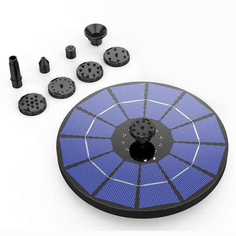 AISITIN solar fountain suitable for pools, ponds, and gardens.