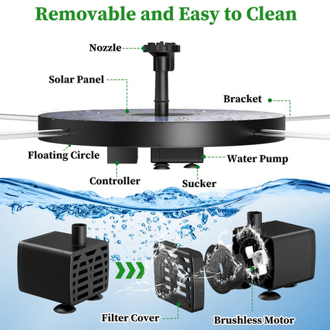 AISITIN 6.7 inch diameter compatibility suits most outdoor basins.
