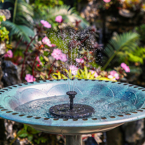 AISITIN solar panel floats on water powering the fountain instantly under sun