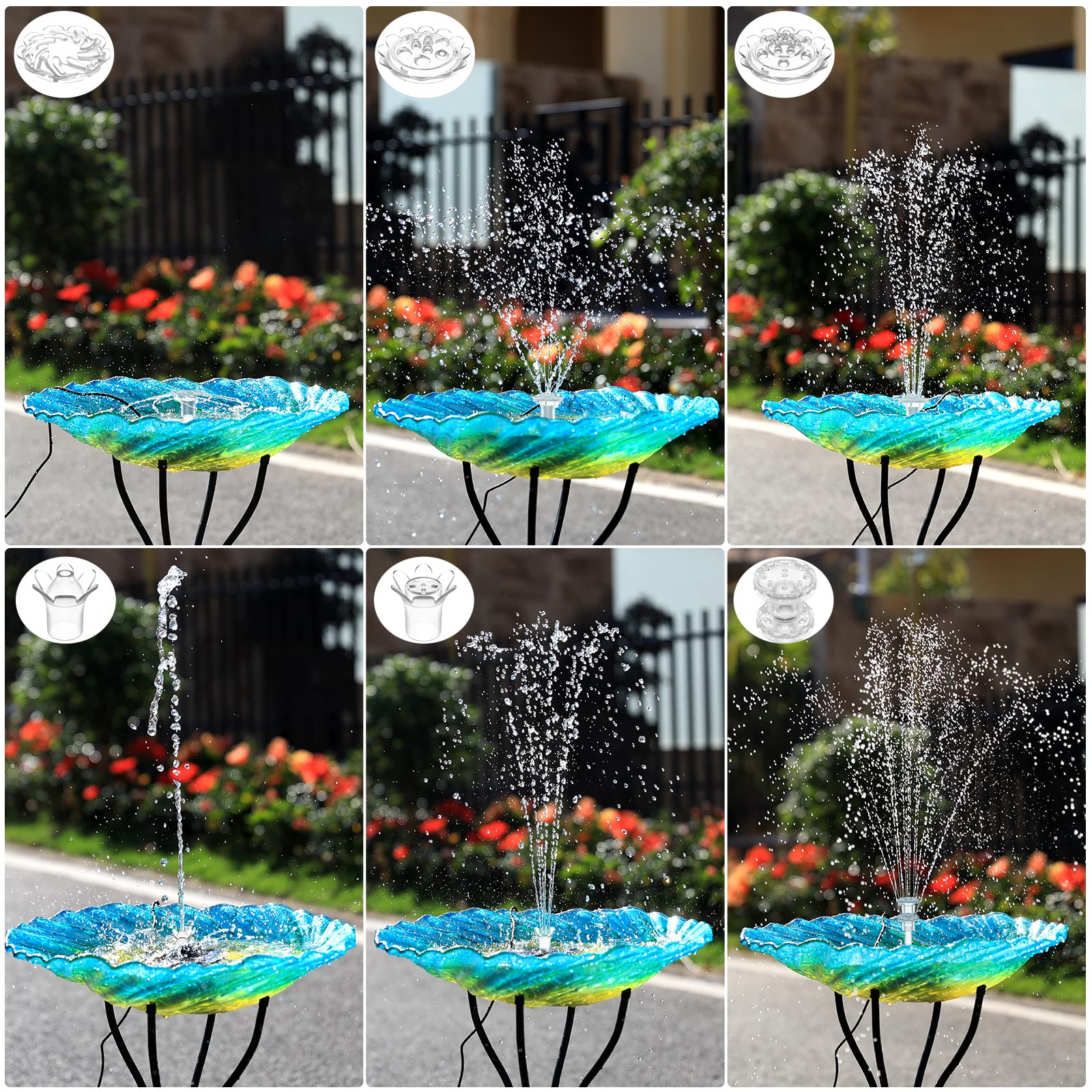 AISITIN pump with a 9.8 ft cable allows flexible placement for sun and shade