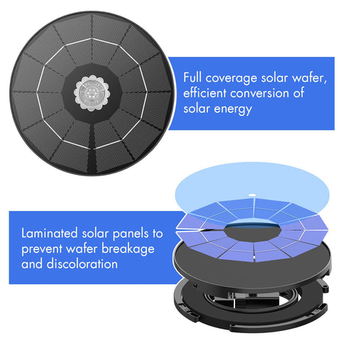 AISITIN retractable stand centers the fountain to prevent edge splash