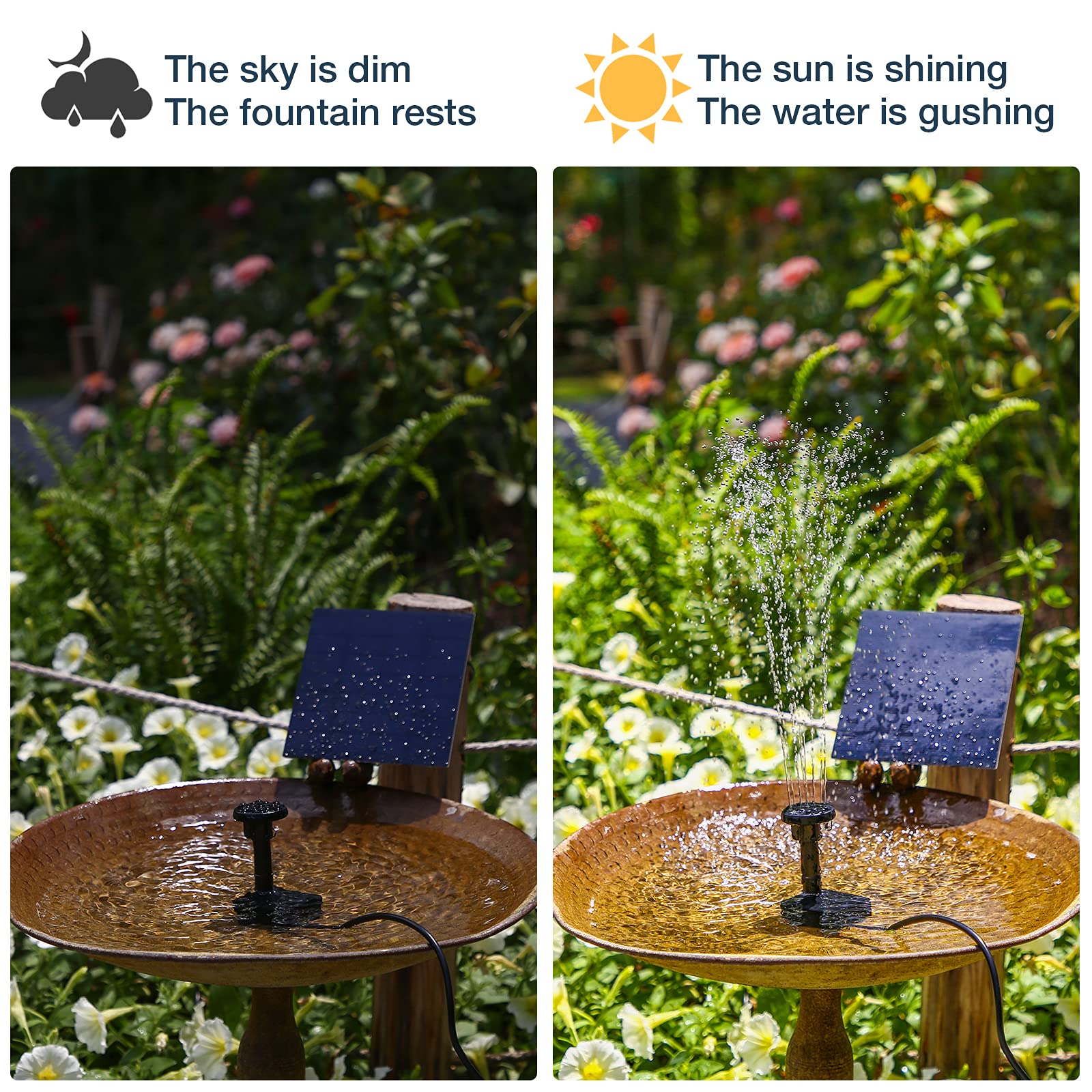 AISITIN hose attachment demonstrates flexible setup around garden features