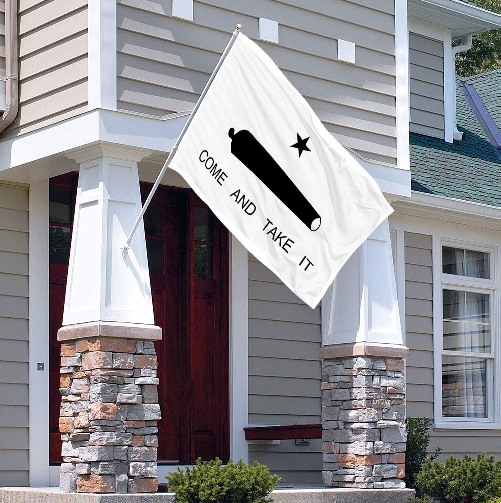 Aisto outdoor-ready flag set for durable exterior display.